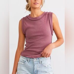 NWOT we the free Kate ribbed tank tops small